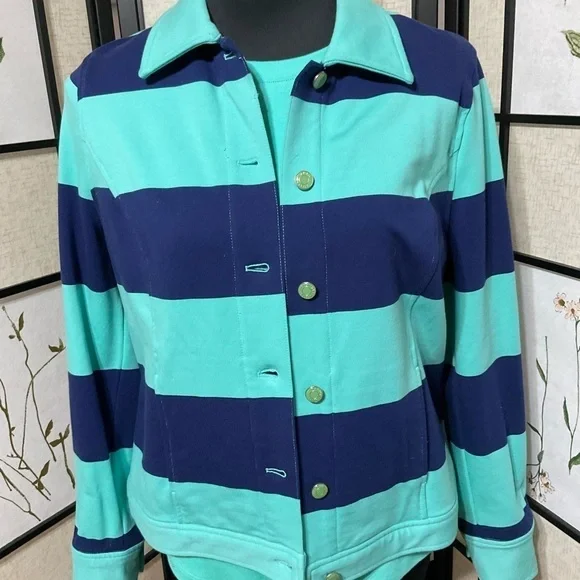 ISAAC Mizrahi Live TeeTop, Infinity Scarf, Jacket Set - Picture 7 of 8